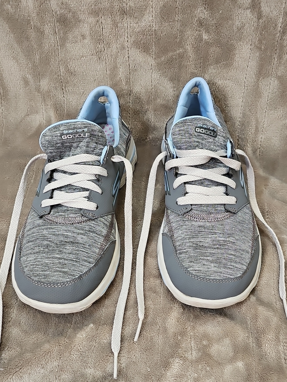 Skechers Womens GoGolf Go Walk 2 13637 Gray Running Shoes Sneakers Turf Shoe